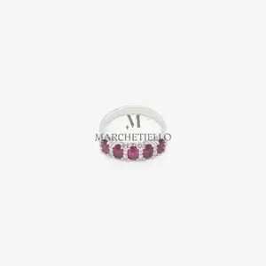 Anello donna veretta 5 pietre