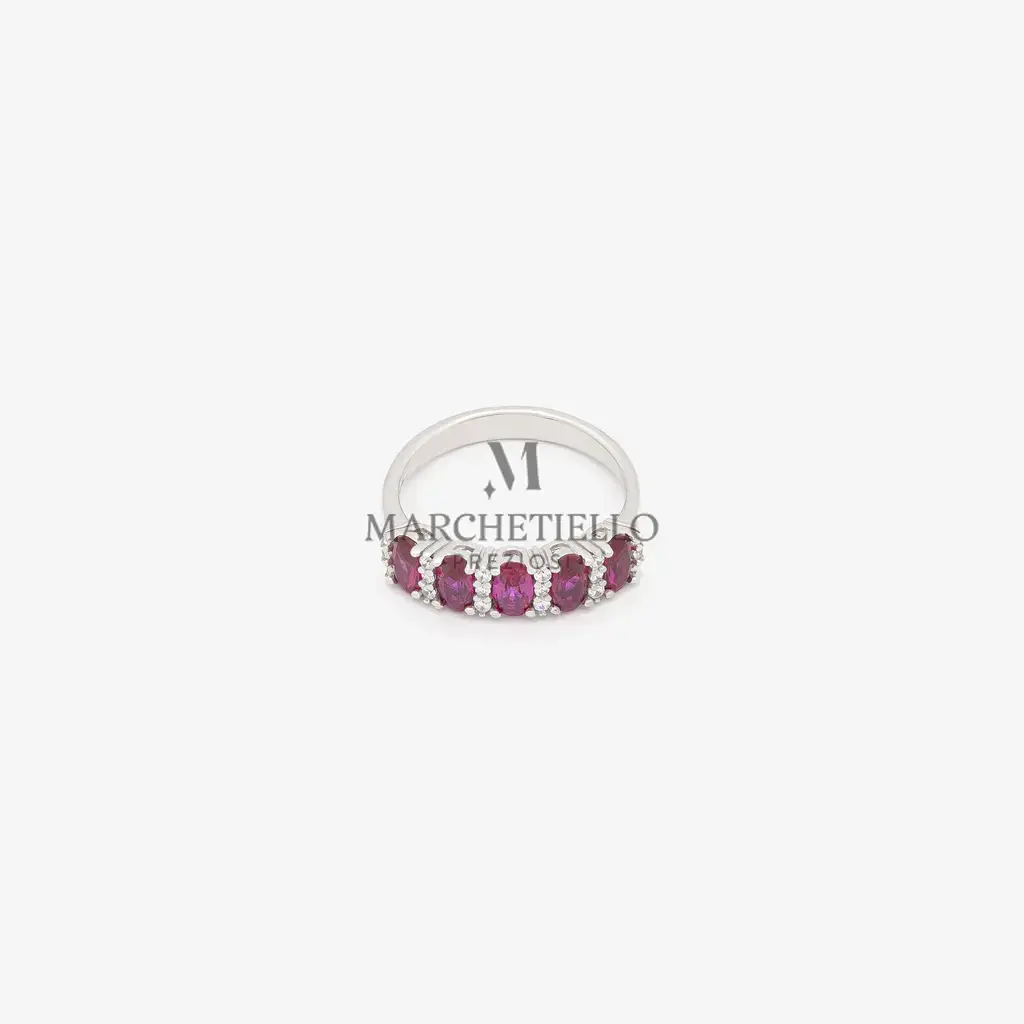Anello donna veretta 5 pietre