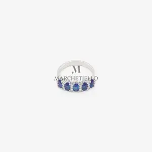 Anello donna veretta 5 pietre