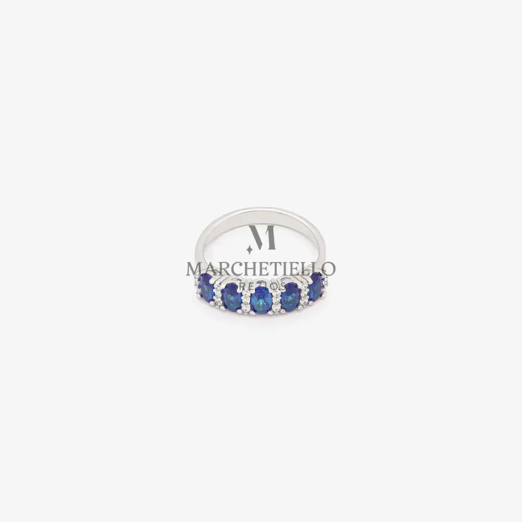 Anello donna veretta 5 pietre