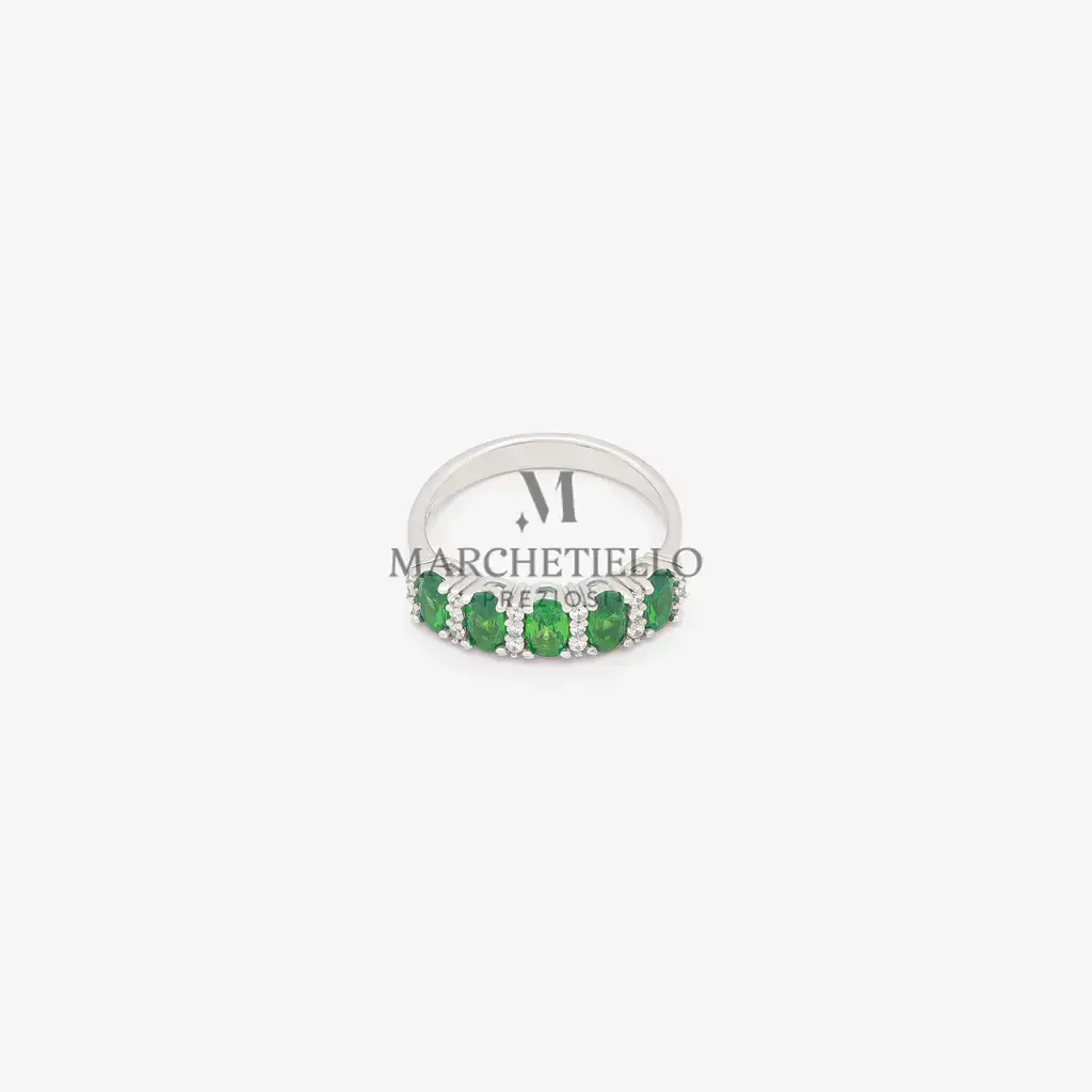 Anello donna veretta 5 pietre