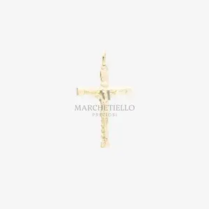 Croce effetto pallinato con Cristo