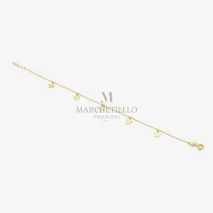 Bracciale 5 stelle pendenti