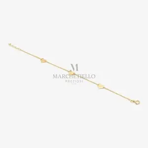Bracciale 3 cuori lineari