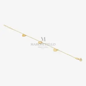 Bracciale 3 cuori pendenti