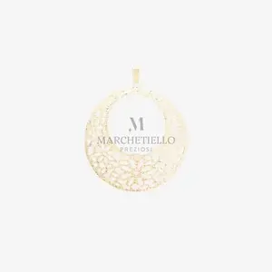 Ciondolo scheletro effetto diamantato cerchio