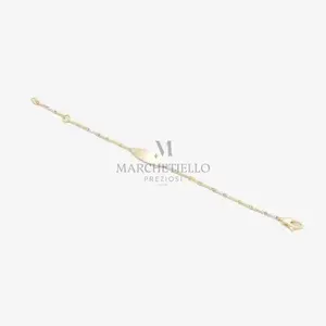 Bracciali targa bicolore