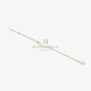 Bracciali targa bicolore