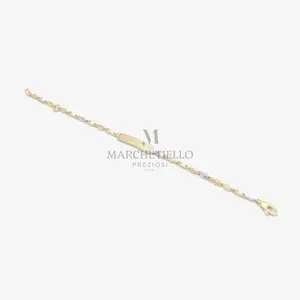 Bracciali targa bicolore