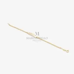 Bracciale targa maglia grumette