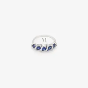 Anello donna veretta 5 pietre