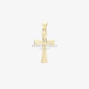 Croce maistrello oro giallo senza Cristo