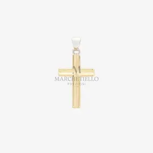 Croce maistrello con incavi bicolore