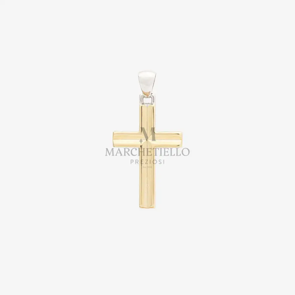 Croce maistrello con incavi bicolore