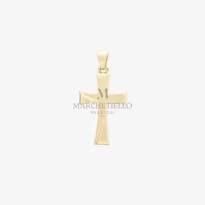 Croce maistrello oro giallo senza Cristo