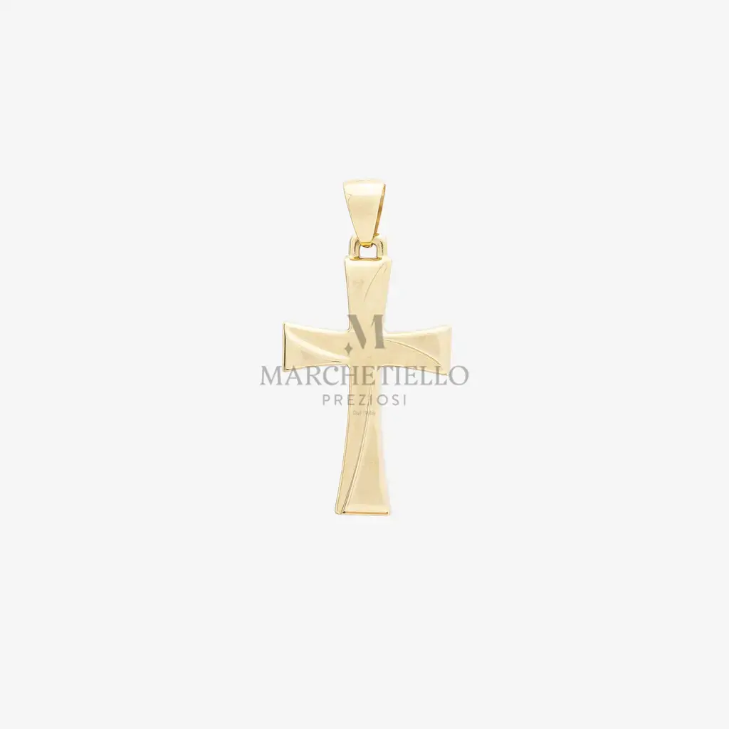 Croce maistrello oro giallo senza Cristo