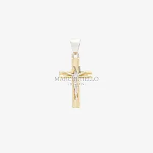 Croce maistrello con incavi bicolore