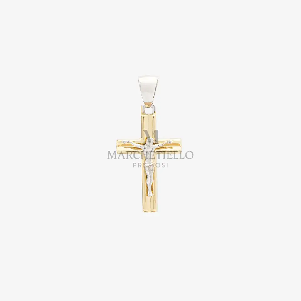 Croce maistrello con incavi bicolore