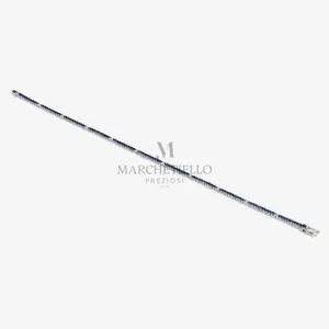 Tennis alternato pietre Blu