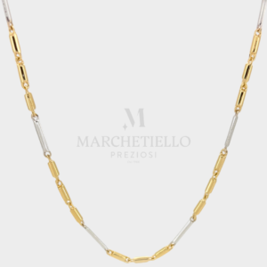 Collana Tubolare Bicolore