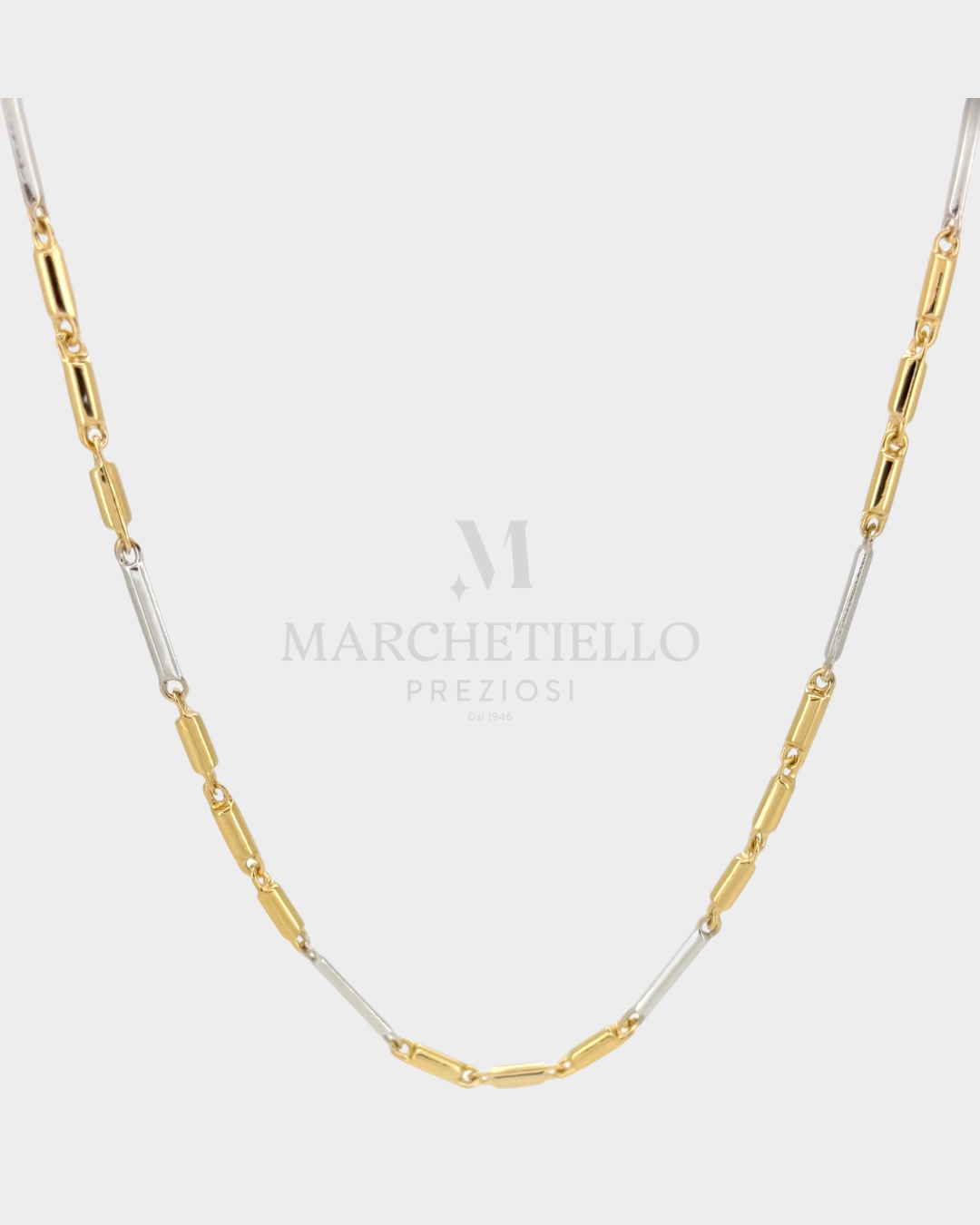 Collana Tubolare Bicolore