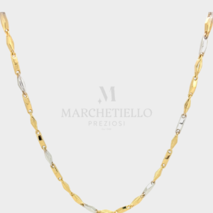 Collana tubolare bicolore