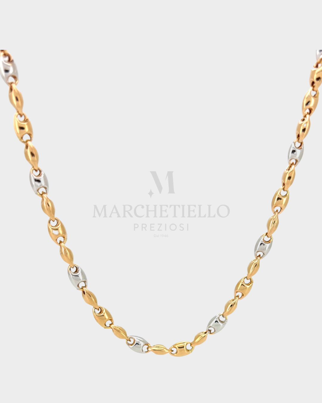 Collana Bicolore maglie marine