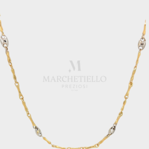 Collana Tubolare Bicolore