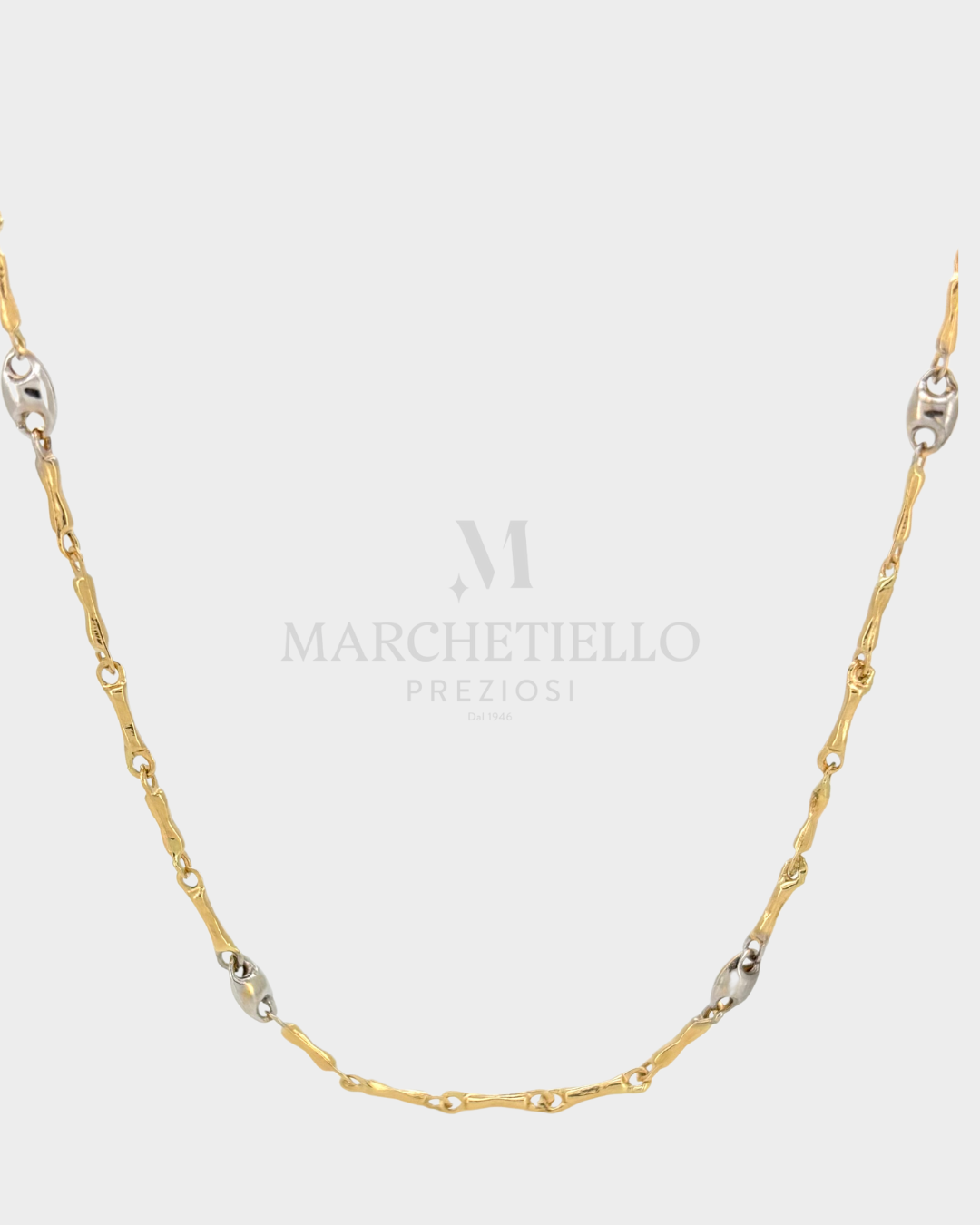 Collana Tubolare Bicolore