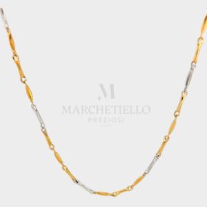 Collana tubolare bicolore