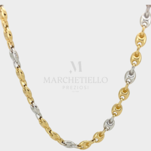 Collana Bicolore maglia marina