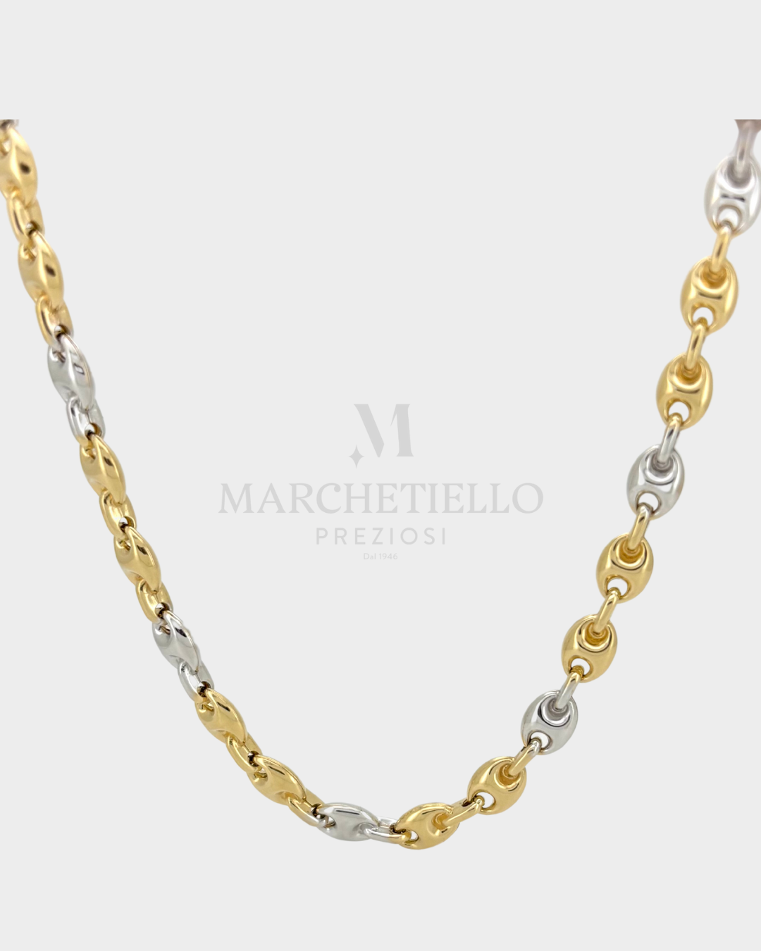 Collana Bicolore maglia marina