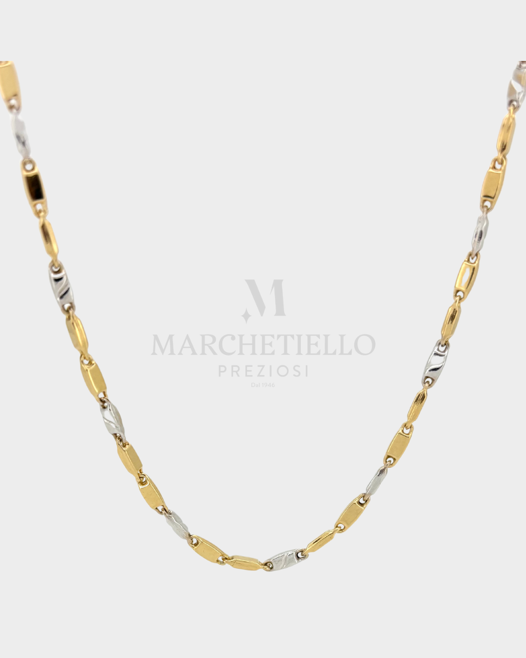Collana Tubolare Bicolore