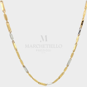 Collana tubolare bicolore