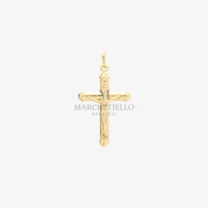 Croce con lati rotondi con cristo