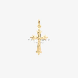 Croce con lati appuntiti con cristo
