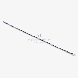 Tennis alternato pietre Blu