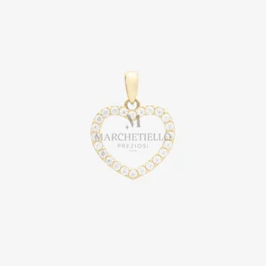 Cuore contorno zirconato