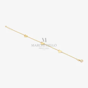 Bracciale 3 cuori lineari