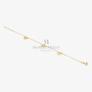 Bracciale 3 cuori pendenti