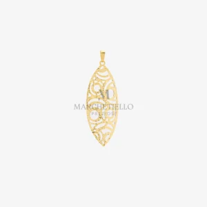 Ciondolo scheletro effetto diamantato rombo