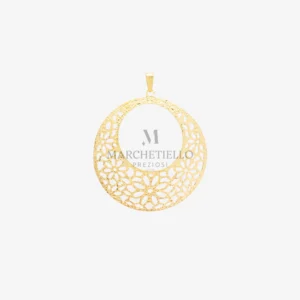 Ciondolo scheletro effetto diamantato cerchio