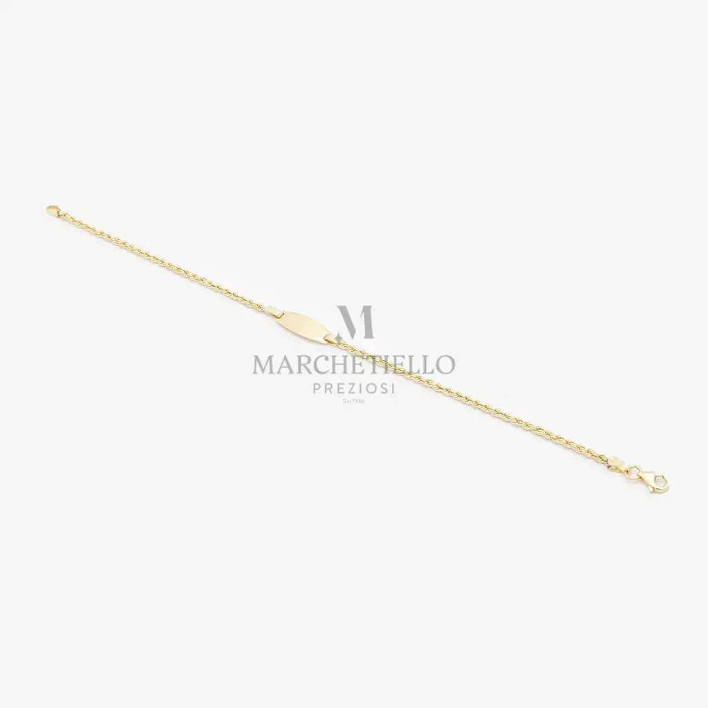 Bracciale targa con funetta
