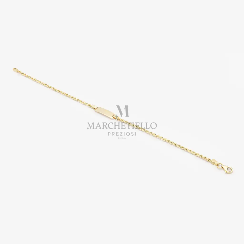 Bracciale targa con funetta