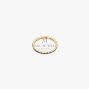 Anello Veretta Pietre Blu
