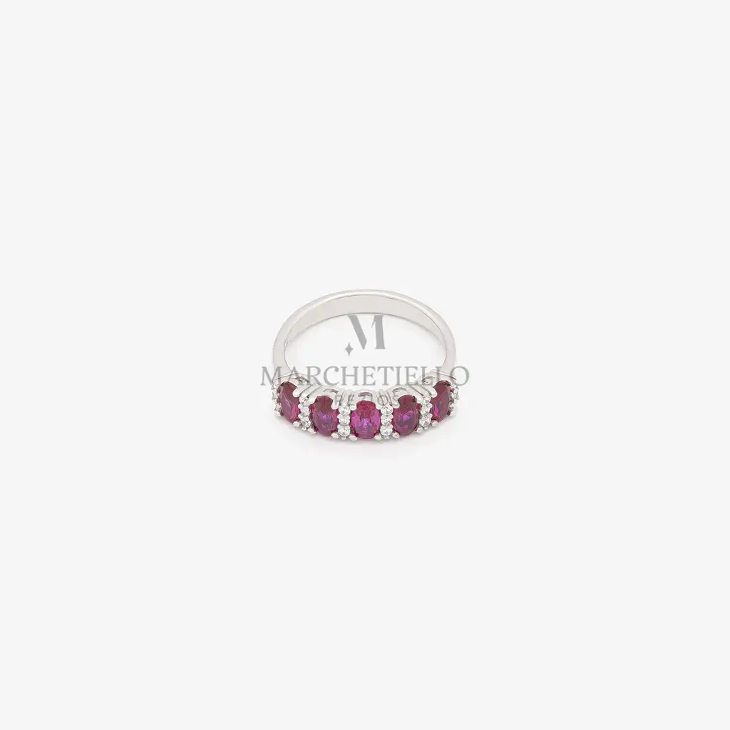 Anello donna veretta 5 pietre