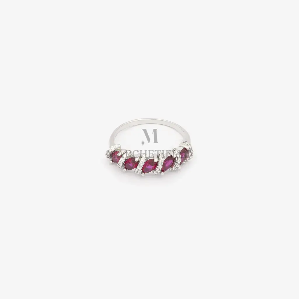Anello donna veretta 5 pietre
