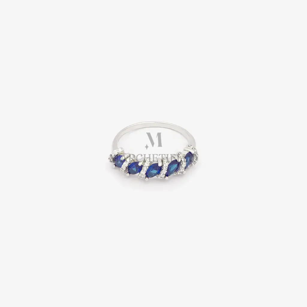 Anello donna veretta 5 pietre