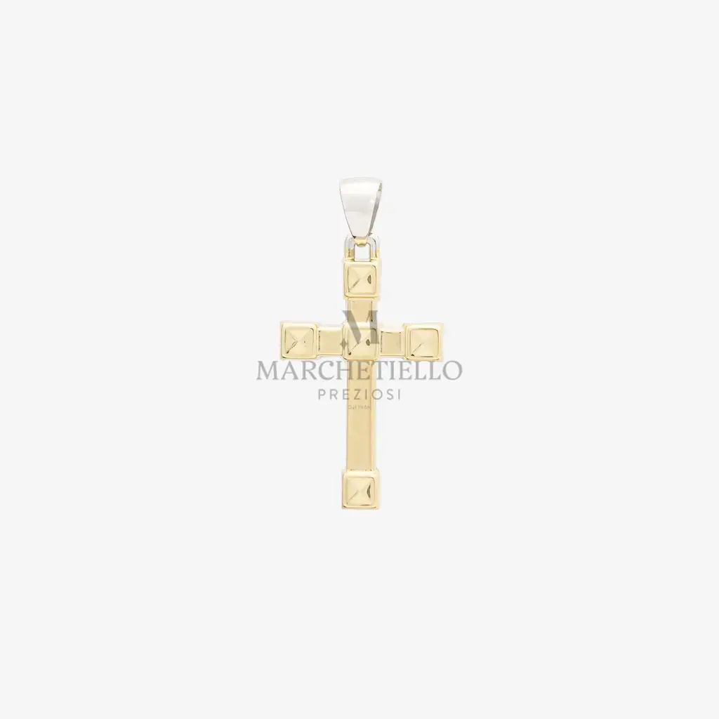 Croce maistrello punte quadrate bicolore
