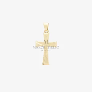 Croce maistrello oro giallo senza Cristo